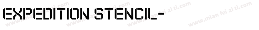 Expedition Stencil字体转换